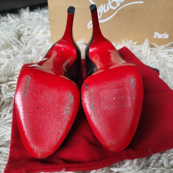 Christian Louboutin Very Prive 120 Calf/Kid Toe Size 35.5 - Picture 2 of 7